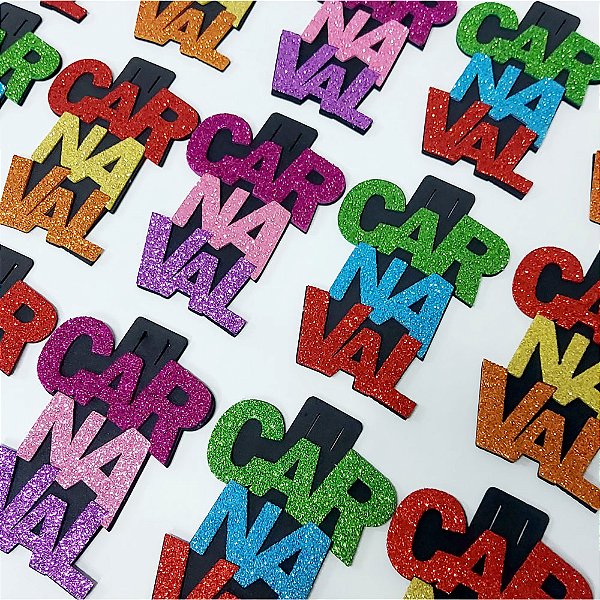 Medalha Frases EVA de Carnaval - 10 unidades