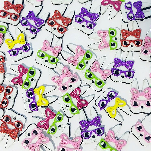 Adesivos EVA Coelha Óculos de Páscoa - 10 unidades