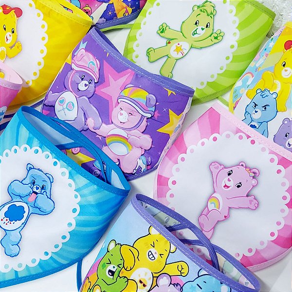 Bandanas Tecido Estampado Ursinhos Carinhosos - 10 unidades