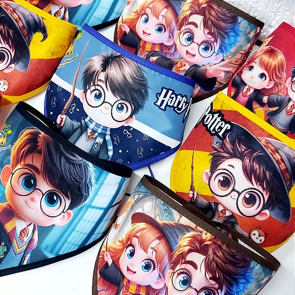 Bandanas Tecido Estampado Harry Potter - 10 unidades