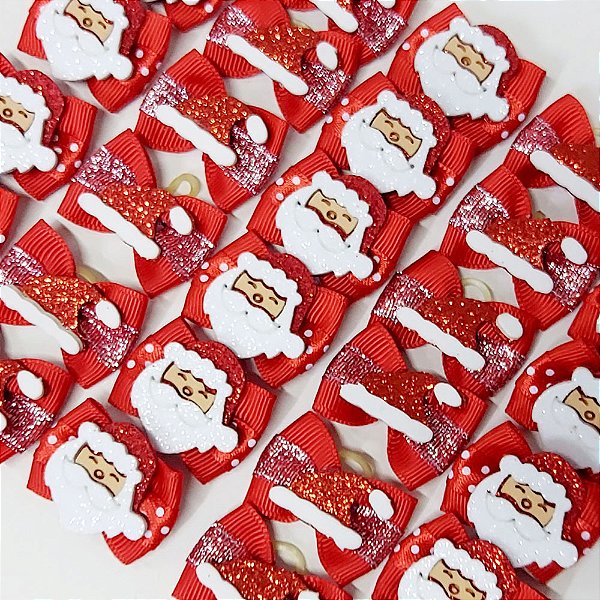 Laço Borboleta Duplo EVA de Natal - 10 unidades