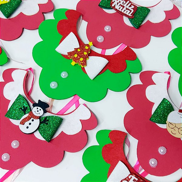 Babador EVA Mocinha Natal - 05 unidades