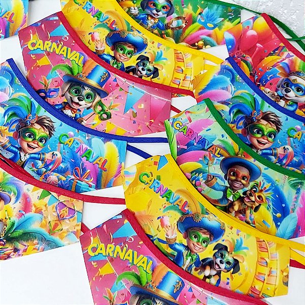 Smoking Tecido Estampado Viés Carnaval - 10 unidades