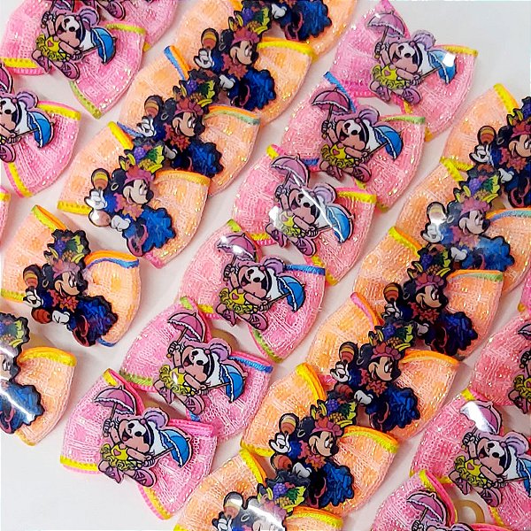 Laço Borboleta Duplo Voil Decorativo PF Carnaval - 10 unidades