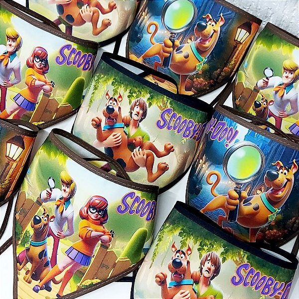 Bandanas Tecido Estampado Scooby-Doo - 10 unidades