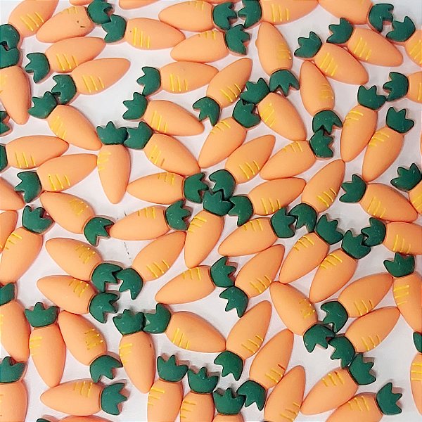 Laço de Penteado Cenoura Resina Páscoa - 10 unidades