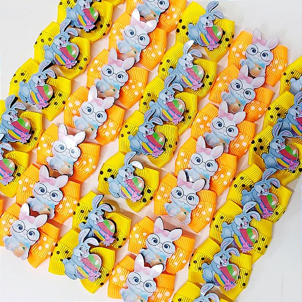 Laço Borboleta Duplo Poá PF de Páscoa Mod.2 - 10 unidades