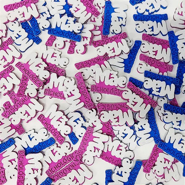 Adesivos EVA Glitter Bichológica de Mães - 10 unidades