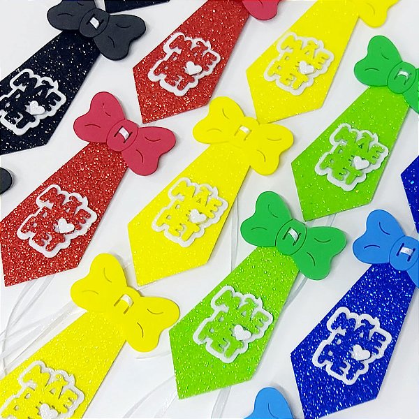 Gravata Social Laço EVA de Mães - 10 unidades