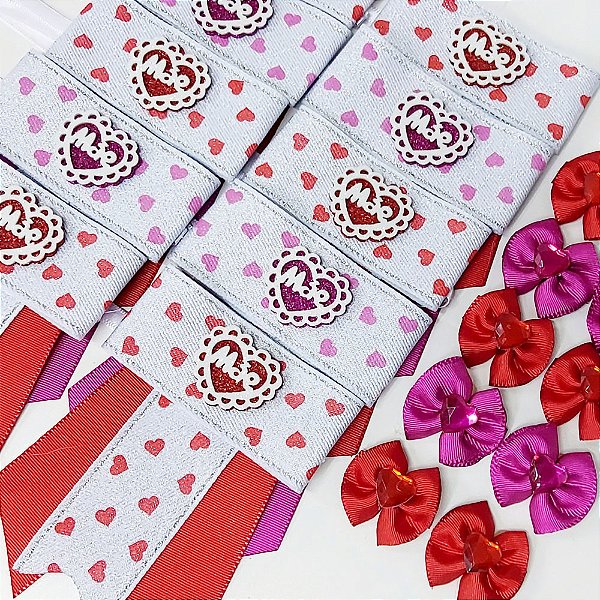 Conjunto Laço e Gargantilha Luxo Mães Mod.2 - 15 unidades