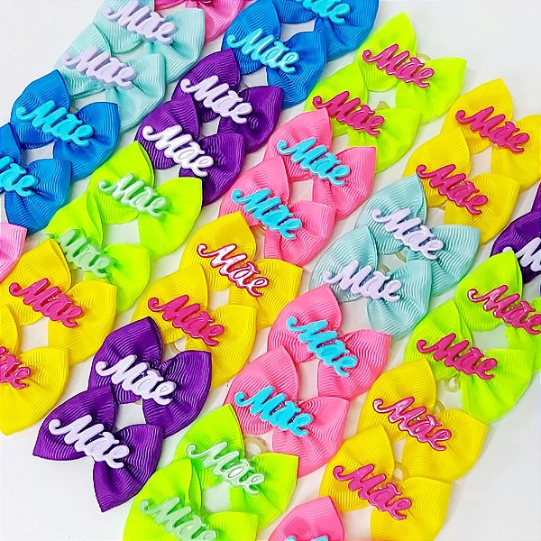 Laço Borboleta Botão de Mães - 10 unidades