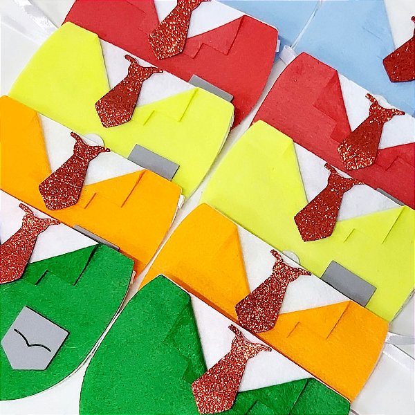 Colarinho Feltro EVA Terno Social - 10 unidades