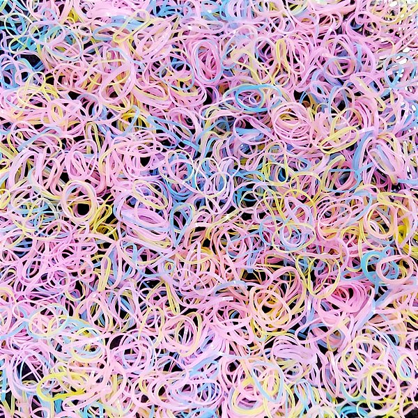 Elástico de Silicone Colorido Candy - 1000 unidades