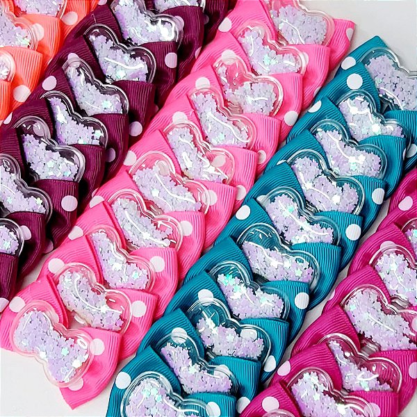 Laço Borboleta Estampado Poá Lacinho Piscina - 10 unidades