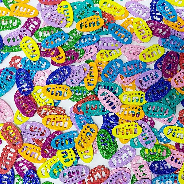 Adesivos EVA Glitter Fini - 20 unidades