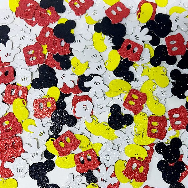 Adesivos EVA Glitter Mickey Mod.1 - 20 unidades