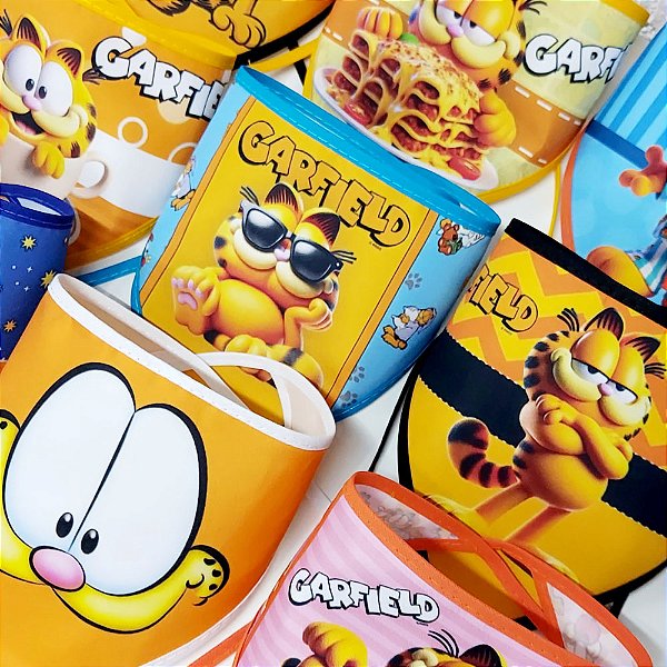 Bandanas Tecido Estampado Garfield - 10 unidades