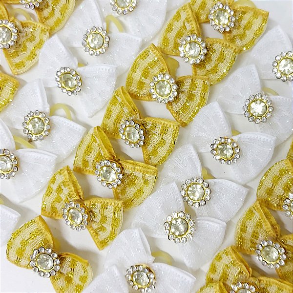 Laço Borboleta Sortidos Pedraria Ano Novo Mod.2 - 10 unidades