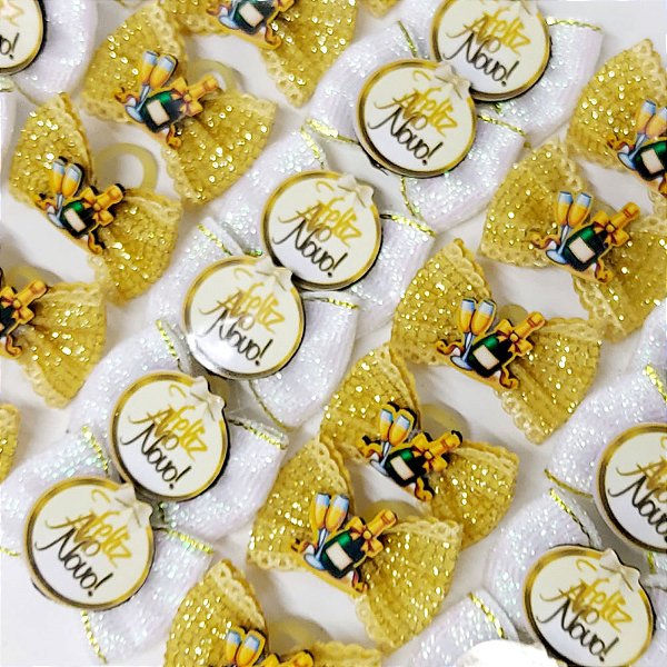 Laço Borboleta Sortidos PF Ano Novo Mod.4 - 10 unidades