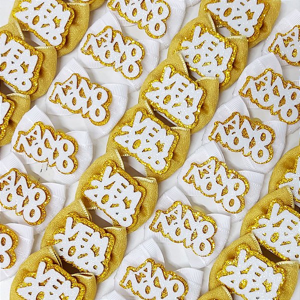 Laço Borboleta Sortidos EVA Ano Novo Mod.1 - 10 unidades