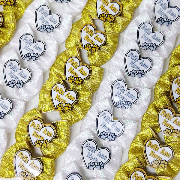 Laço Borboleta Duplo Lurex PF Ano Novo Mod.2 - 10 unidades