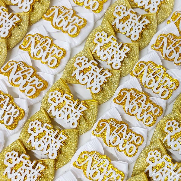 Laço Borboleta Sortidos EVA Ano Novo Mod.2 - 10 unidades