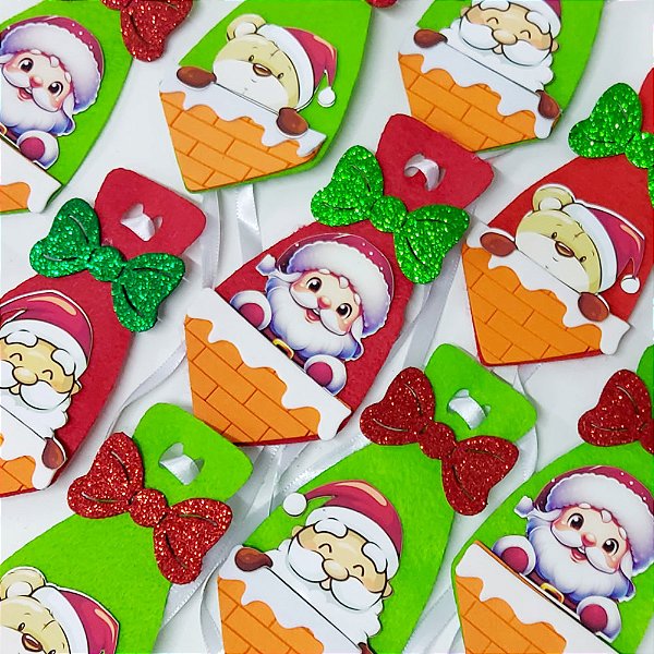 Gravata Social Feltro PF Natal Mod.2 - 10 unidades