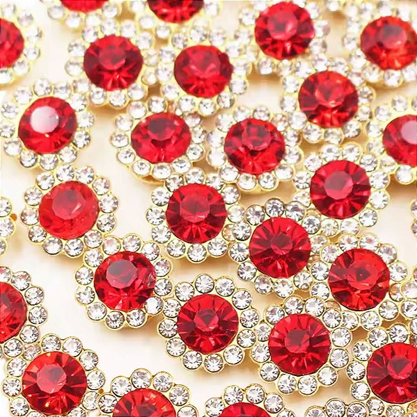 Laço de Penteado Joia Luxo Natal Mod.2 - 20 unidades