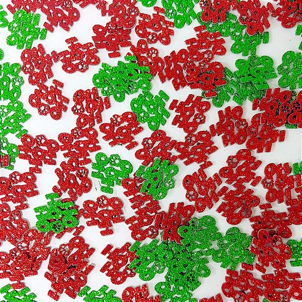 Adesivos EVA Glitter HoHo Natal - 20 unidades