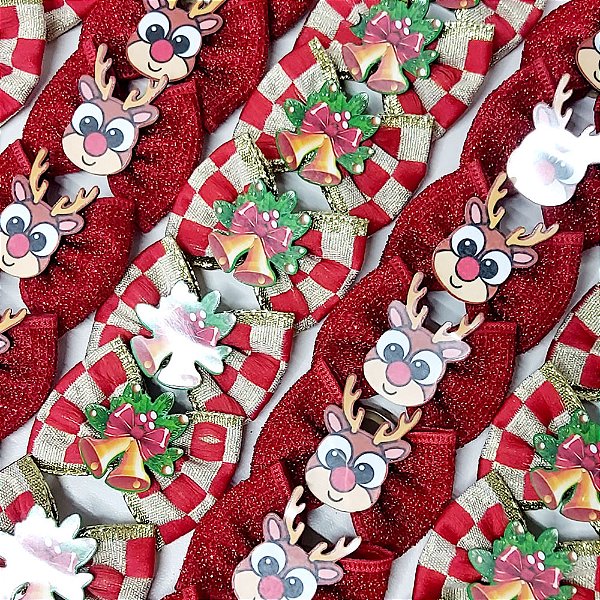 Laço Borboleta Sortidos PF Natal Mod.1 - 10 unidades