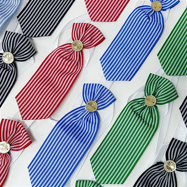 Gravata Social Estampado Listrado Mod.2- 10 unidades