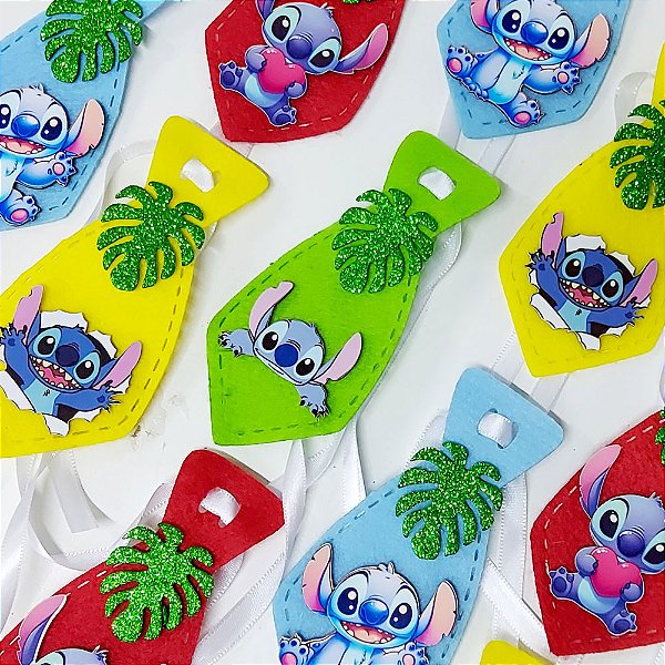 Gravata Social Feltro PF Lilo & Stitch - 10 unidades
