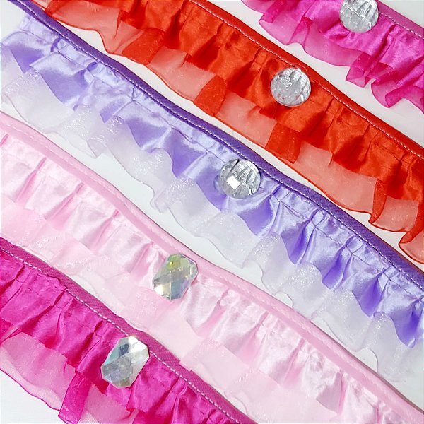 Gargantilha Franzida Chaton - 10 unidades