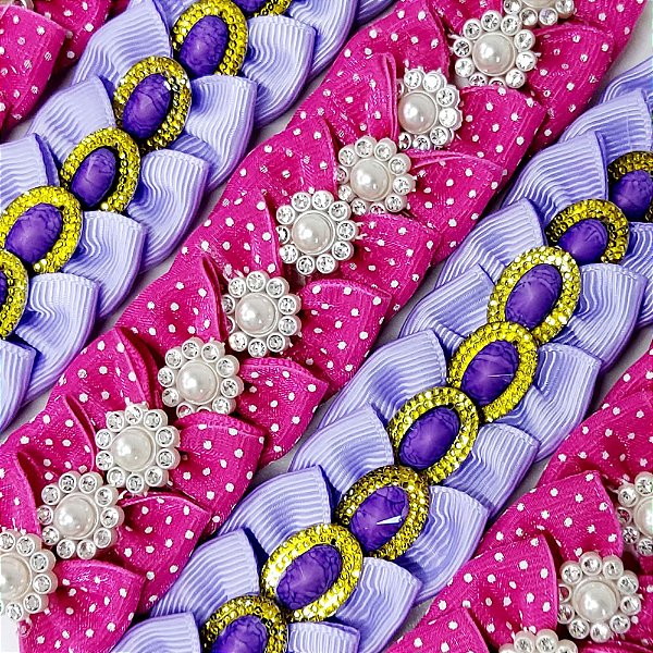 Laço Borboleta Duplo Sortidos Mod.11 - 10 unidades