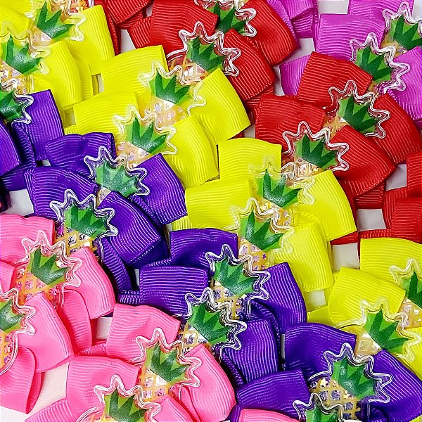 Laço X Frutas Abacaxi Piscina - 10 unidades