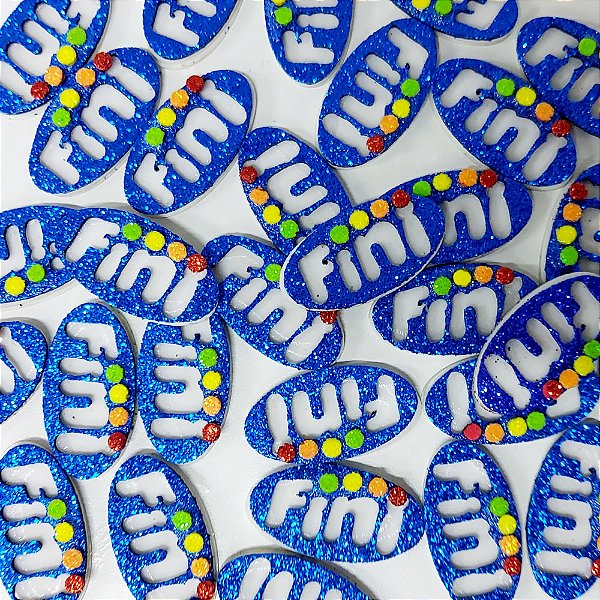 Adesivos EVA Glitter Fini - 10 unidades