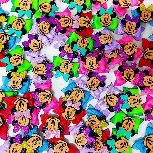 Laço Adesivo EVA Minnie - 10 unidades