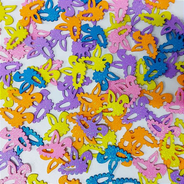 Adesivos EVA TicTac Orelha Coelho Páscoa - 20 unidades