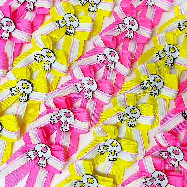 Laço de Ponta Duplo Candy PF Páscoa - 10 unidades