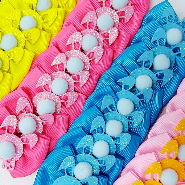 Laço Borboleta Coelho EVA Páscoa Mod.3 - 10 unidades