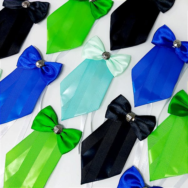 Gravata Social Laço Estampado Decorativo Mod.3 - 10 unidades