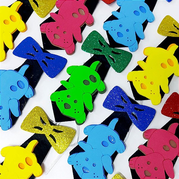 Gravata Social Laço Feltro EVA Dog - 10 unidades