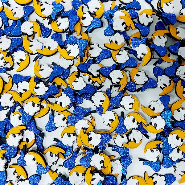 Adesivos EVA Glitter Pato Donald - 10 unidades