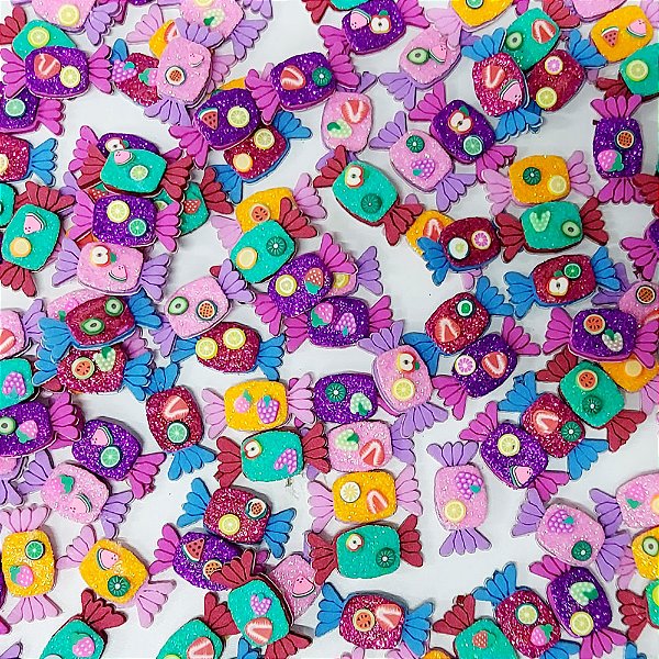 Adesivos EVA Glitter Balinha Mod.2 - 10 unidades