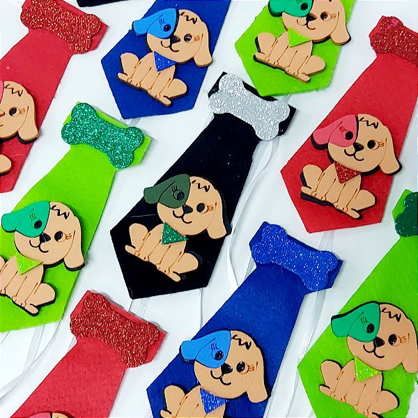 Gravata Social Feltro EVA Dog Mod.2 - 10 unidades