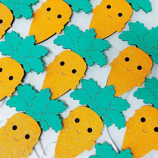 Gravata Cenoura EVA Páscoa - 10 unidades