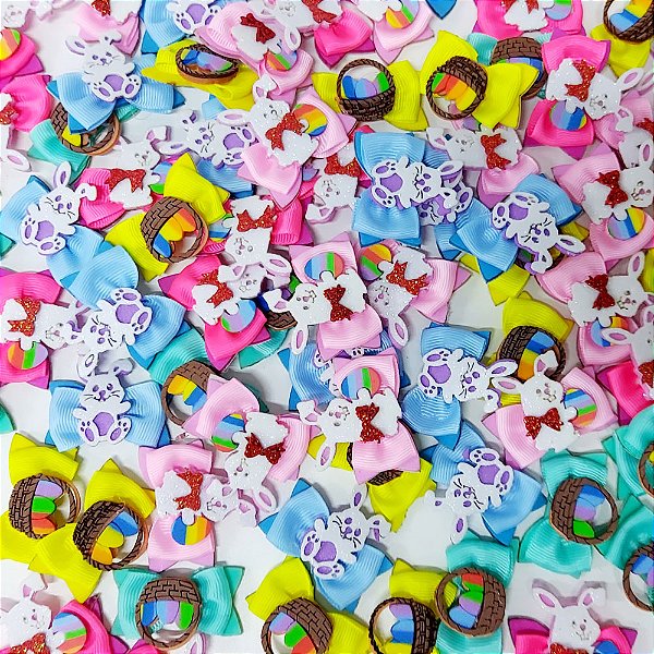 Laço Adesivo Sortidos Páscoa - 10 unidades