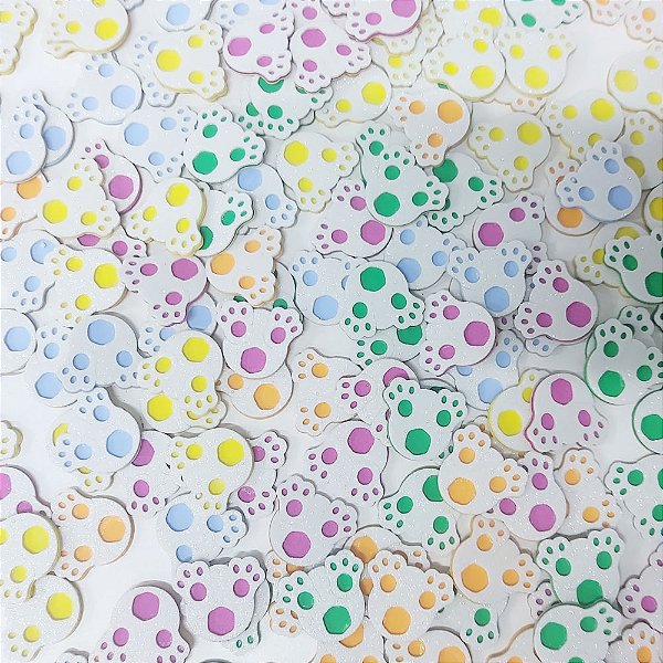 Adesivos EVA Rabinho Coelho Páscoa Mod.2 - 10 unidades