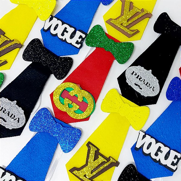 Gravata Social Laço Feltro EVA Marcas - 10 unidades