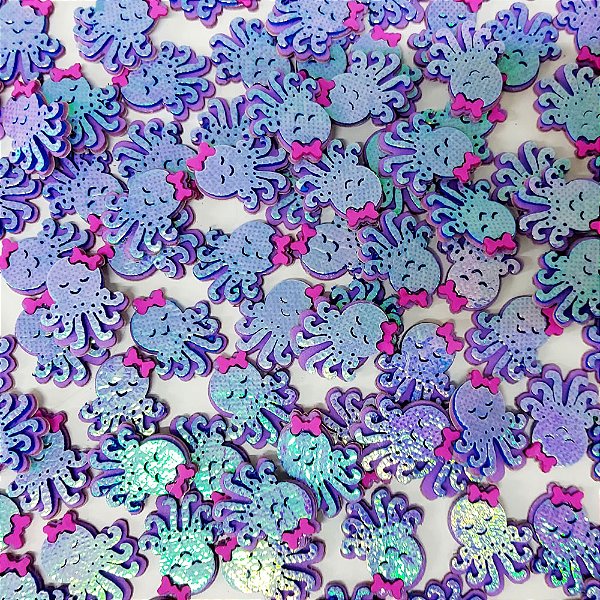 Adesivos EVA Glitter Polvo Fêmea - 10 unidades